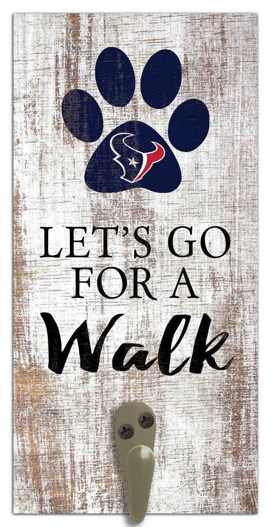 Fan Creations 6x12 Sign Houston Texans Leash Holder 6x12 Sign