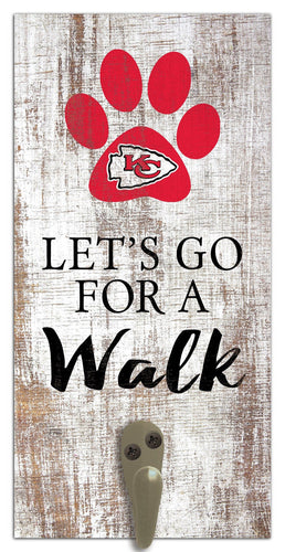 Fan Creations 6x12 Sign Kansas City Chiefs Leash Holder 6x12 Sign