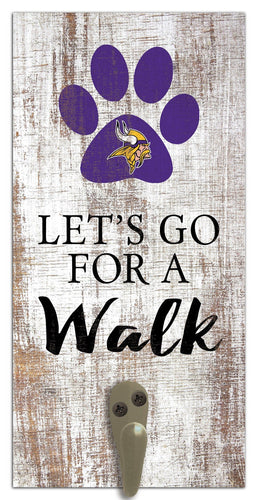 Fan Creations 6x12 Sign Minnesota Vikings Leash Holder 6x12 Sign