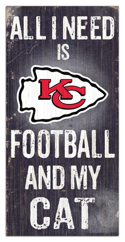 Fan Creations 6x12 Sign Kansas City Chiefs My Cat 6x12 Sign