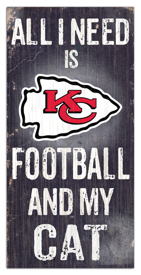 Fan Creations 6x12 Sign Kansas City Chiefs My Cat 6x12 Sign