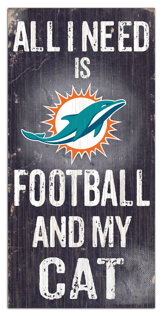 Fan Creations 6x12 Sign Miami Dolphins My Cat 6x12 Sign