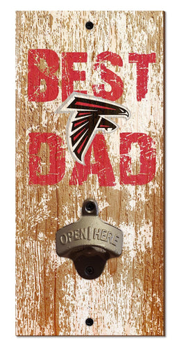 Fan Creations Home Decor Atlanta Falcons  Best Dad Bottle Opener