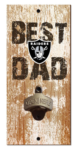 Fan Creations Home Decor Las Vegas Raiders  Best Dad Bottle Opener