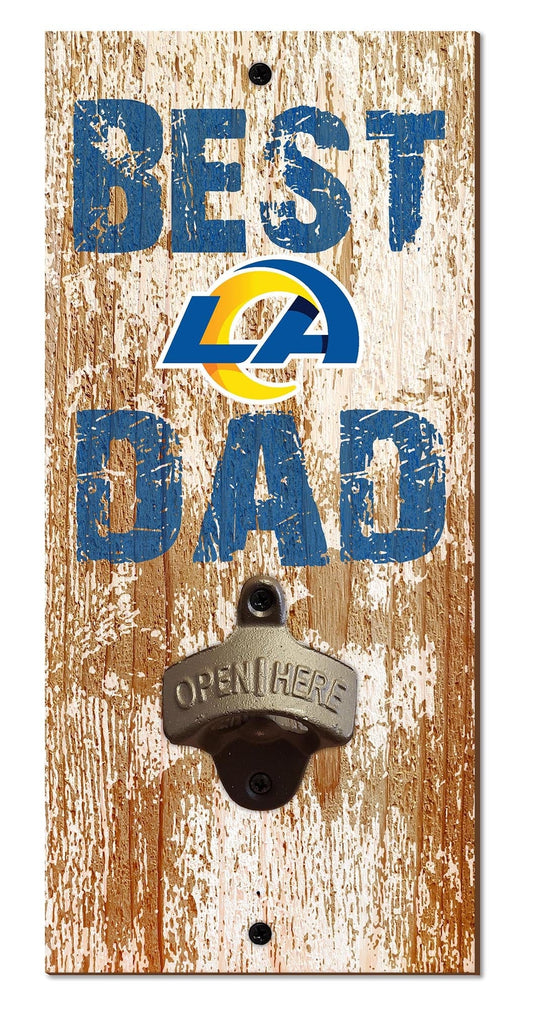 Fan Creations Home Decor Los Angeles Rams  Best Dad Bottle Opener