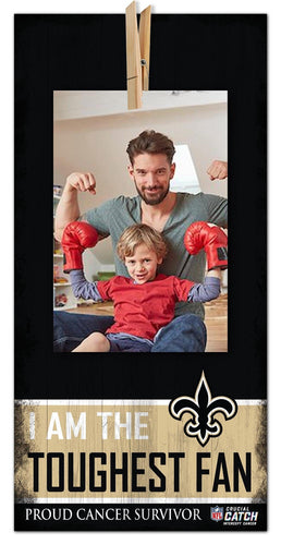 Fan Creations Home Decor New Orleans Saints Toughest Fan Clothespin 6x12