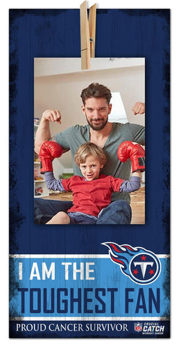 Fan Creations Home Decor Tennessee Titans Toughest Fan Clothespin 6x12