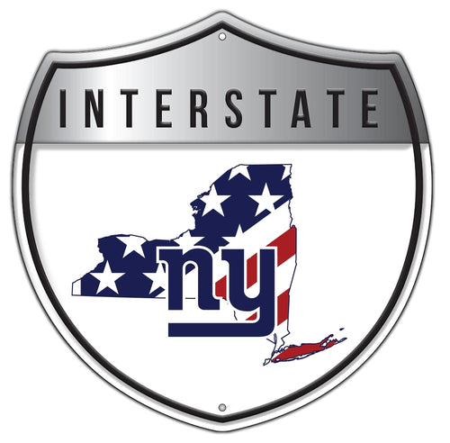 Fan Creations Wall Decor New York Giants Interstate 24in Americana Metal