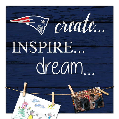 Fan Creations Desktop Stand New England Patriots Create Dream Inspire 18x18