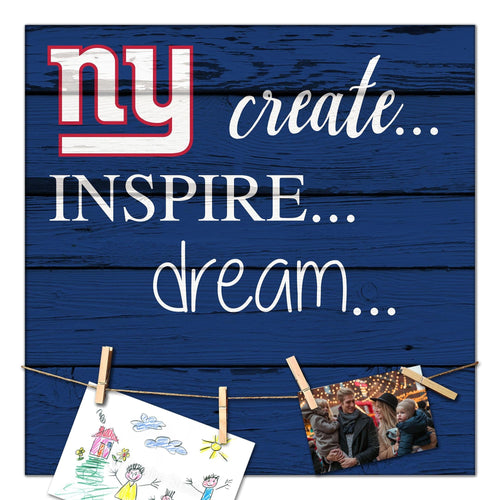 Fan Creations Desktop Stand New York Giants Create Dream Inspire 18x18