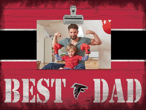 Fan Creations Desktop Stand Atlanta Falcons Best Dad With Stripe Clip Frame