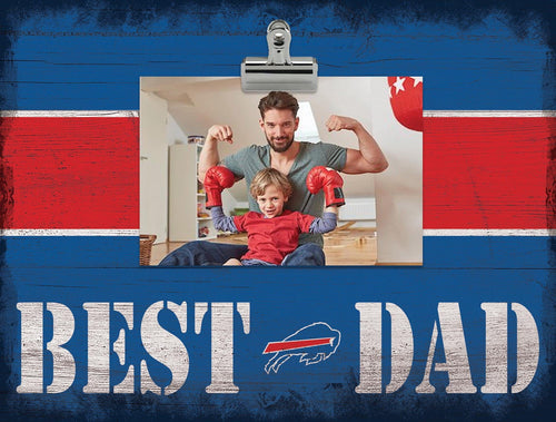 Fan Creations Desktop Stand Buffalo Bills Best Dad With Stripe Clip Frame