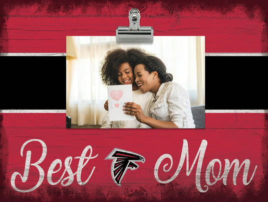 Fan Creations Desktop Stand Atlanta Falcons Best Mom With Stripe Clip Frame