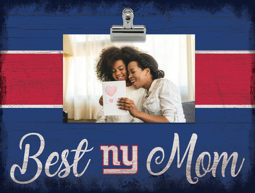 Fan Creations Desktop Stand New York Giants Best Mom With Stripe Clip Frame