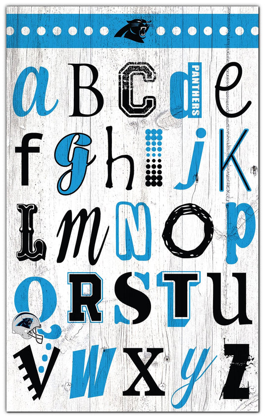 Fan Creations Home Decor Carolina Panthers   Alphabet Sign 11x19