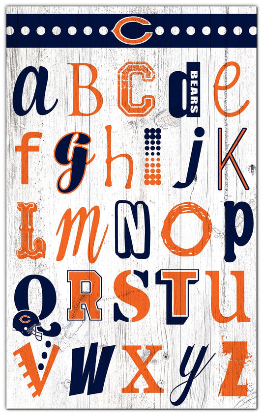 Fan Creations Home Decor Chicago Bears   Alphabet Sign 11x19