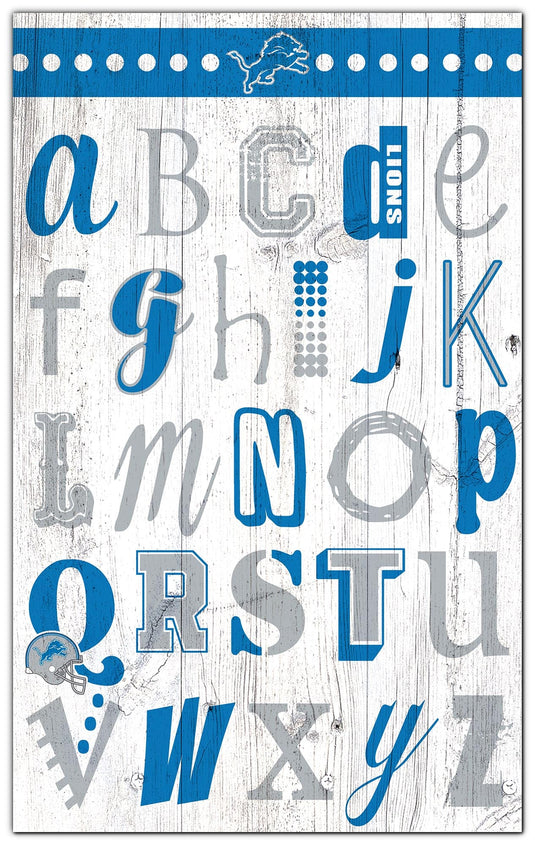 Fan Creations Home Decor Detroit Lions   Alphabet Sign 11x19