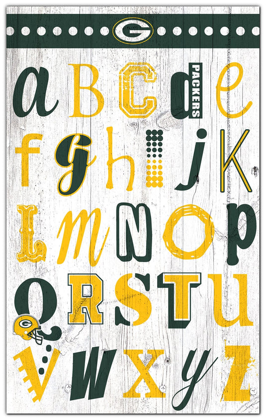 Fan Creations Home Decor Green Bay Packers   Alphabet Sign 11x19