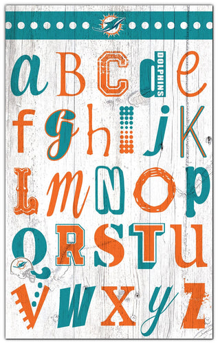 Fan Creations Home Decor Miami Dolphins   Alphabet Sign 11x19