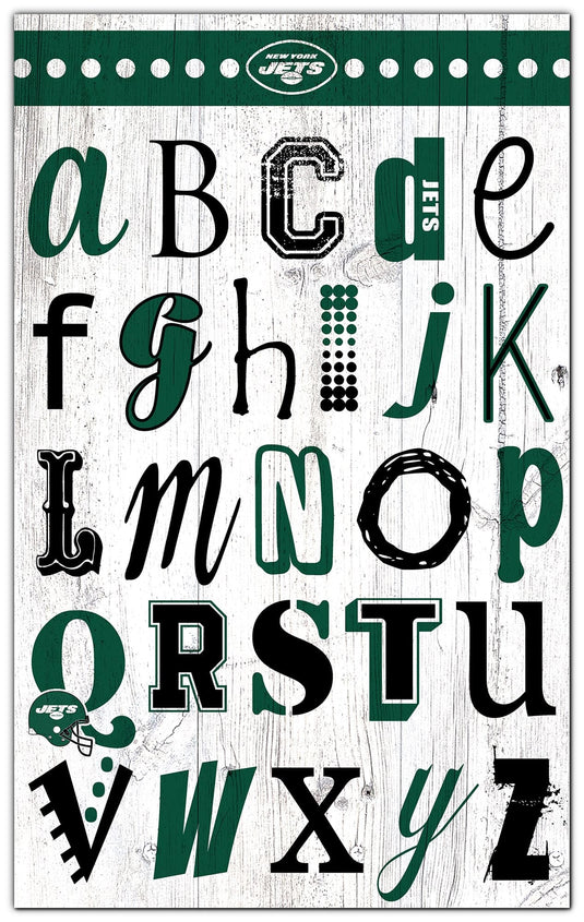 Fan Creations Home Decor New York Jets   Alphabet Sign 11x19