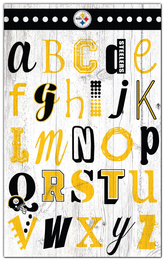 Fan Creations Home Decor Pittsburgh Steelers   Alphabet Sign 11x19