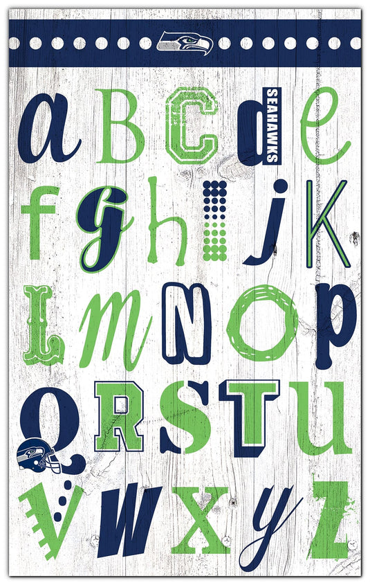 Fan Creations Home Decor Seattle Seahawks   Alphabet Sign 11x19