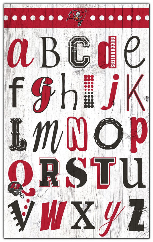 Fan Creations Home Decor Tampa Bay Buccaneers   Alphabet Sign 11x19