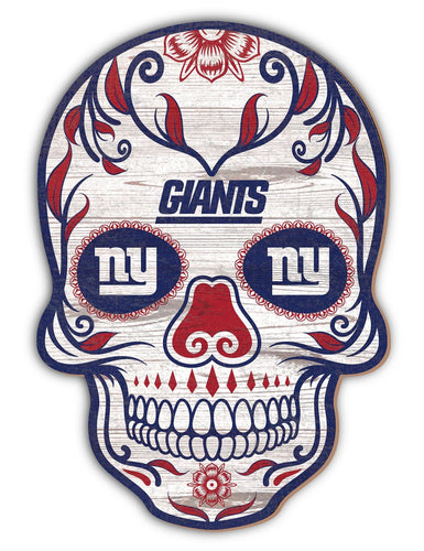 Fan Creations Holiday Home Decor New York Giants Sugar Skull 12in