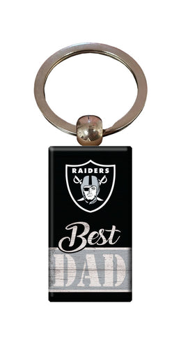 Fan Creations Home Decor Las Vegas Raiders  Best Dad Keychain