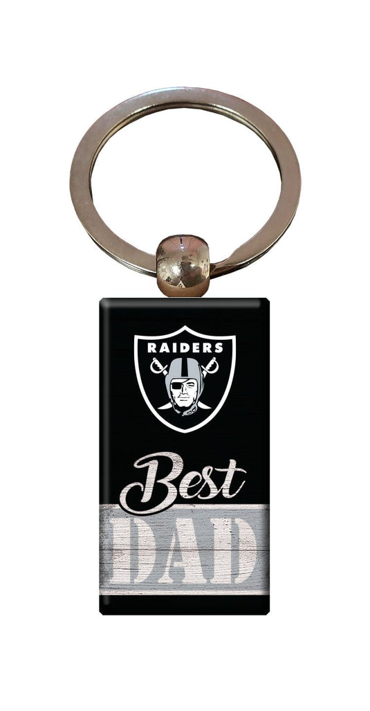 Fan Creations Home Decor Las Vegas Raiders  Best Dad Keychain