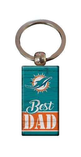 Fan Creations Home Decor Miami Dolphins  Best Dad Keychain