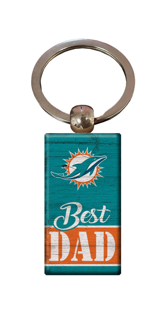 Fan Creations Home Decor Miami Dolphins  Best Dad Keychain