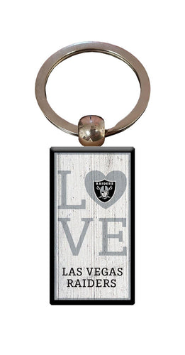 Fan Creations Home Decor Las Vegas Raiders  Love Keychain