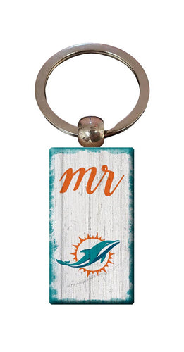 Fan Creations Home Decor Miami Dolphins  Script Mr Keychain