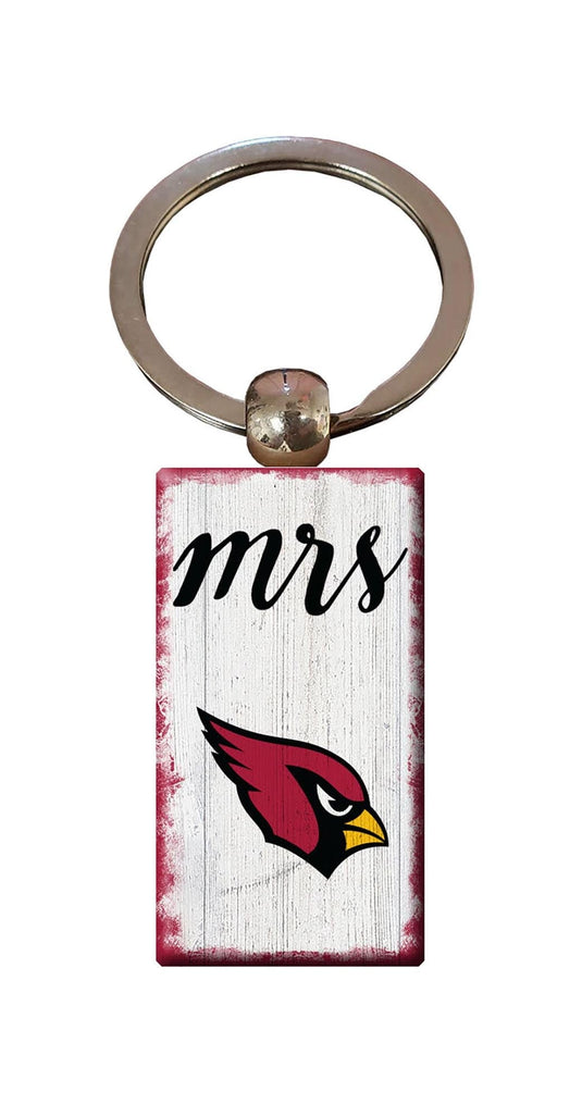 Fan Creations Home Decor Arizona Cardinals  Script Mrs Keychain