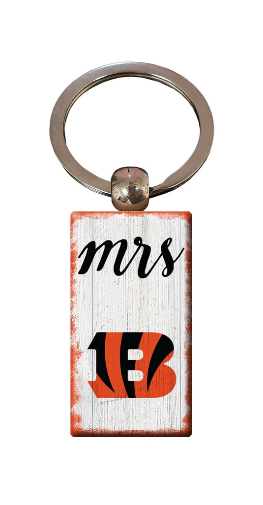 Fan Creations Home Decor Cincinnati Bengals  Script Mrs Keychain