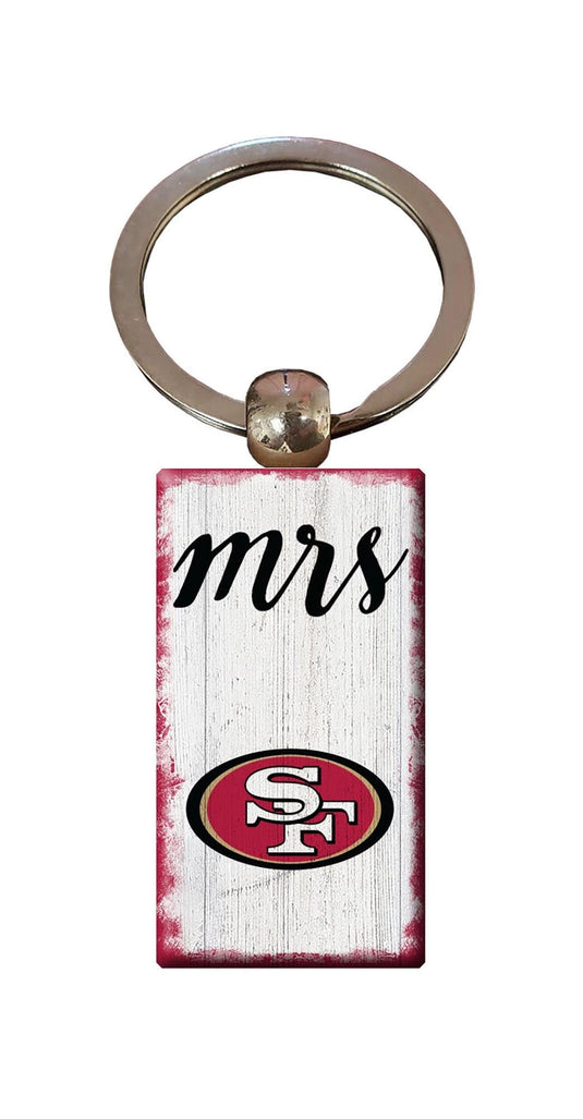 Fan Creations Home Decor San Francisco 49ers  Script Mrs Keychain