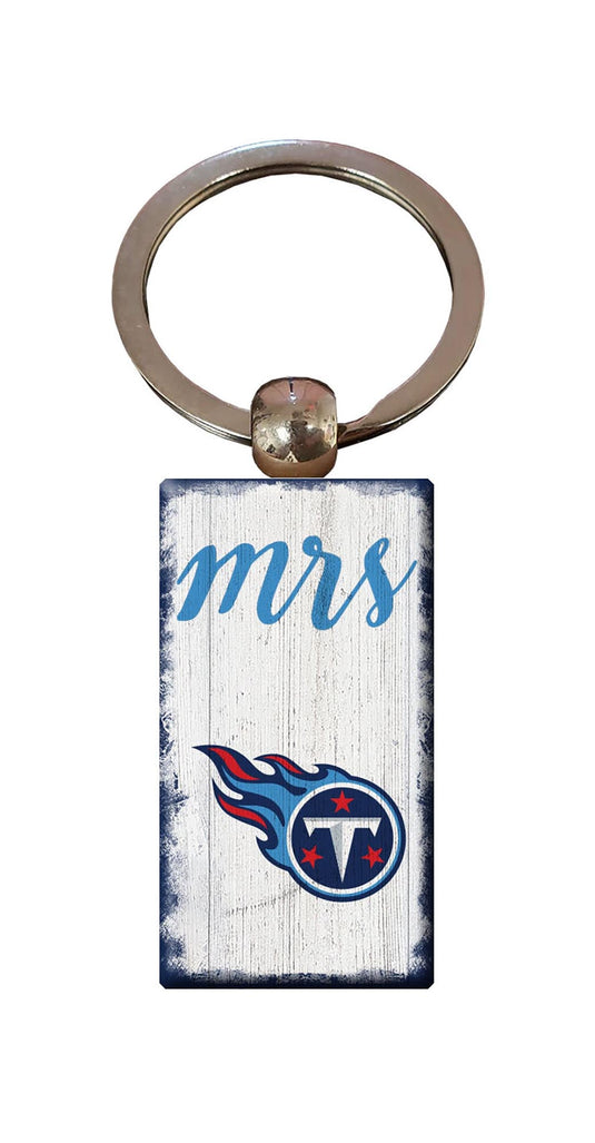 Fan Creations Home Decor Tennessee Titans  Script Mrs Keychain