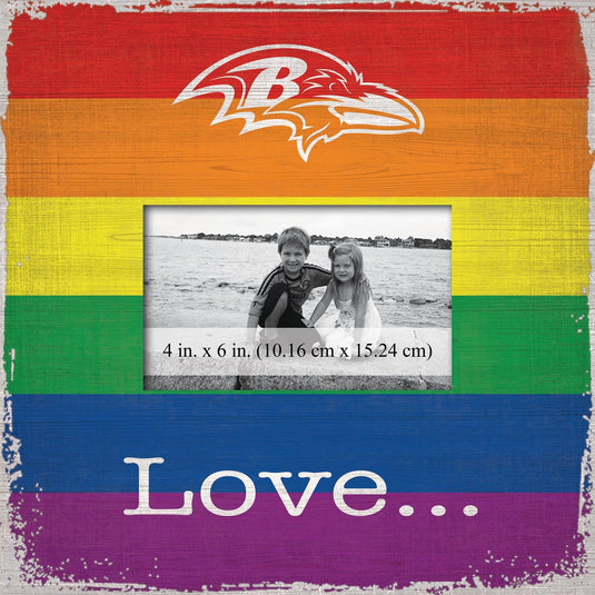 Fan Creations Home Decor Baltimore Ravens  Love Pride 10x10 Frame
