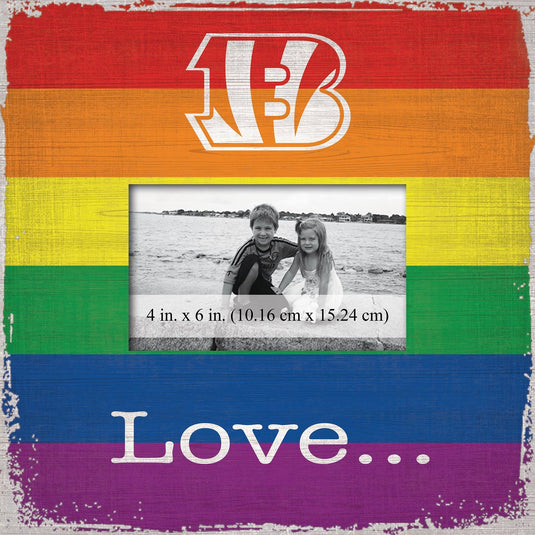 Fan Creations Home Decor Cincinnati Bengals  Love Pride 10x10 Frame