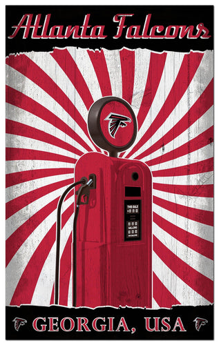 Fan Creations Home Decor Atlanta Falcons   Retro Pump Location 11x19