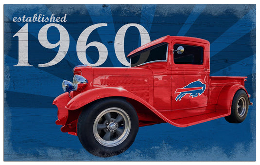 Fan Creations Home Decor Buffalo Bills  Established Truck 11x19