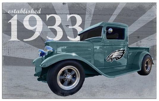 Fan Creations Home Decor Philadelphia Eagles  Established Truck 11x19