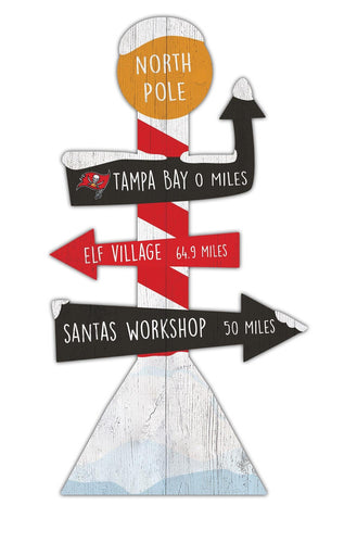 Fan Creations Holiday Home Decor Tampa Bay Buccaneers Directional North Pole