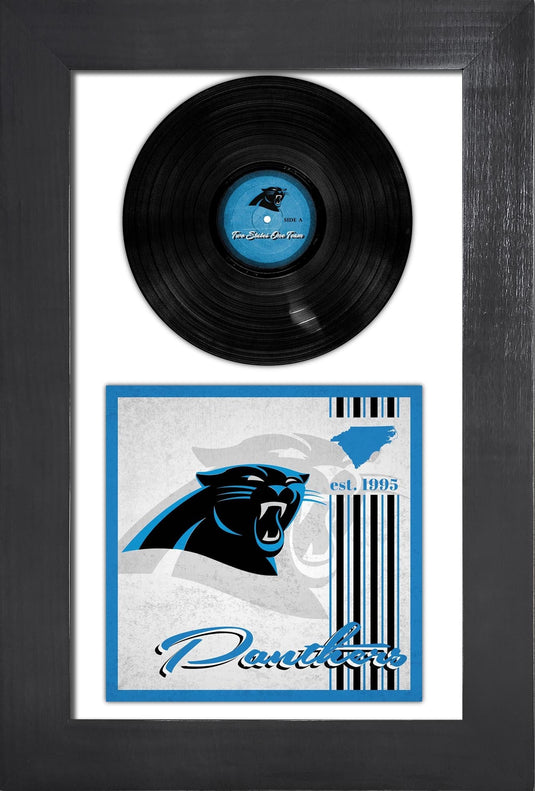 Fan Creations Home Decor Carolina Panthers   3 Piece Classic Album & Vinyl In Frame