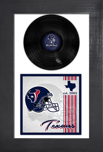 Fan Creations Home Decor Houston Texans   3 Piece Classic Album & Vinyl In Frame