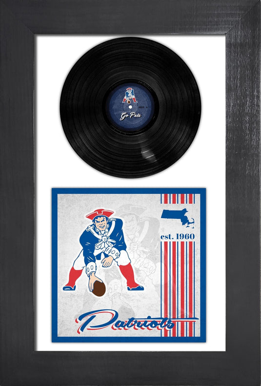 Fan Creations Home Decor New England Patriots   3 Piece Classic Album & Vinyl In Frame