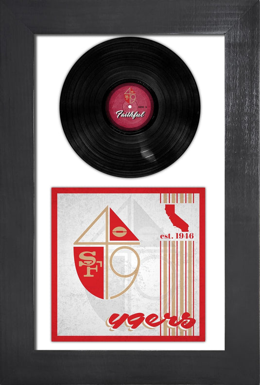 Fan Creations Home Decor San Francisco 49ers   3 Piece Classic Album & Vinyl In Frame