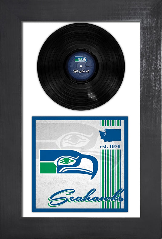 Fan Creations Home Decor Seattle Seahawks   3 Piece Classic Album & Vinyl In Frame