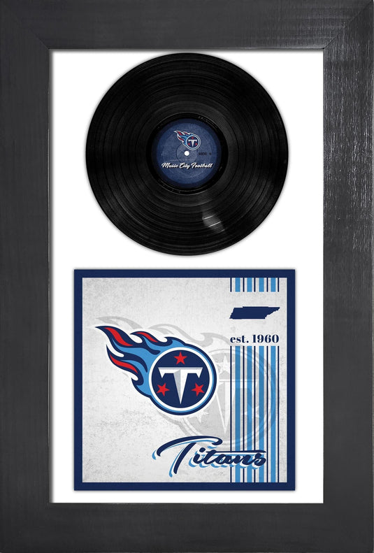 Fan Creations Home Decor Tennessee Titans   3 Piece Classic Album & Vinyl In Frame